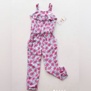 Juicy Couture Teal & Pink Jumpsuit